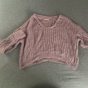 Pink Cropped Sweater